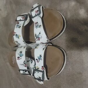Disney Womens Sandals - White with Character Print